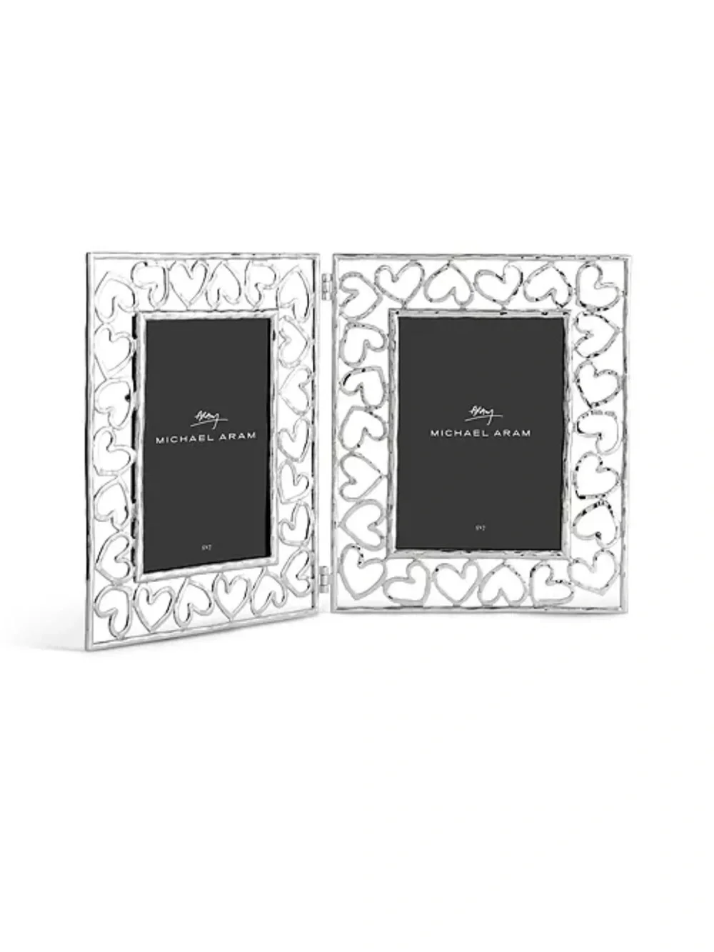 Michael Aram Silver Double Heart Frame